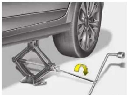 HYUNDAI Azera (2016) - WARNING - Jack location - 1