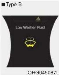 ■ Type B Low Washer Fluid OHG045087L