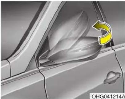 HYUNDAI Azera (2016) - CAUTION - Outside mirror - 1