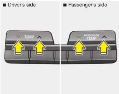Driver's side Passenger's side TEMP PASSenger TEMP
