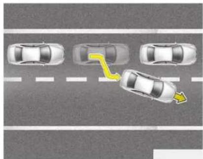 HYUNDAI Azera (2016) - Lane changing - 3