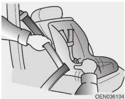 HYUNDAI Azera (2016) - ⚠ WARNING - Child seat installation - 5