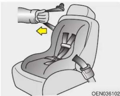 HYUNDAI Azera (2016) - ⚠ WARNING - Child seat installation - 3