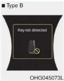 ■ Type B Key not detected OHG045073L