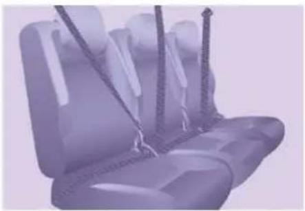 CITROEN Berlingo Dag (2010) - Seat belts - 1