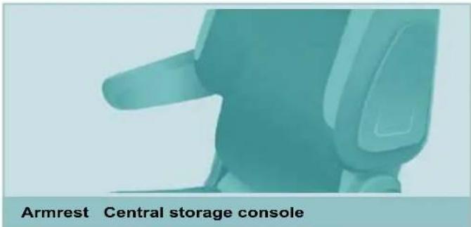 Armrest Central storage console