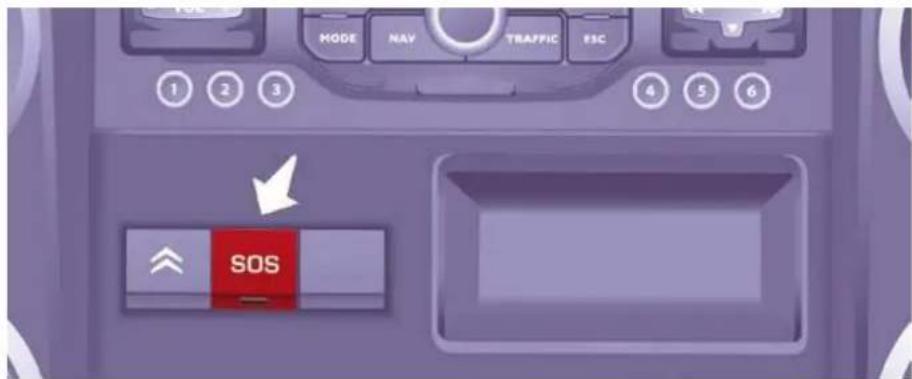 MODE NAV TRAFFIC ESC 1 2 3 4 5 6 SOS