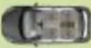 PEUGEOT 308 Dag (2007) - LOCATION OF CHILD SEATS SECURED USING THE SEAT BELT - 3
