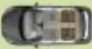 PEUGEOT 308 Dag (2007) - LOCATION OF CHILD SEATS SECURED USING THE SEAT BELT - 2