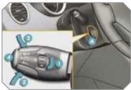 PEUGEOT 308 Dag (2007) - Steering wheel controls - 1