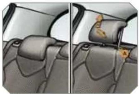PEUGEOT 308 Dag (2007) - Rear head restraints - 1