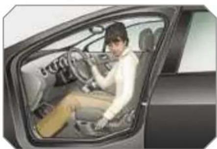 PEUGEOT 308 Dag (2007) - Seat back angle adjustment - 3