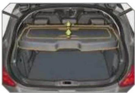 PEUGEOT 308 Dag (2007) - Shelf with integrated storage compartment - 1