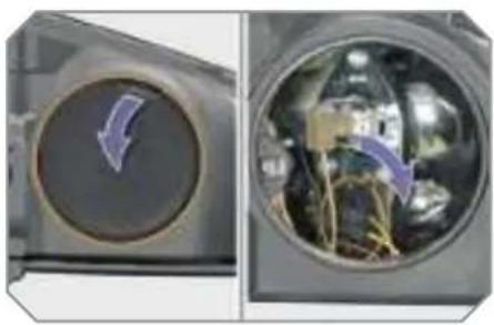 PEUGEOT 308 Dag (2007) - Changing daytime/side light bulbs - 3