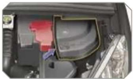 PEUGEOT 308 Dag (2007) - Engine compartment fuses - 1