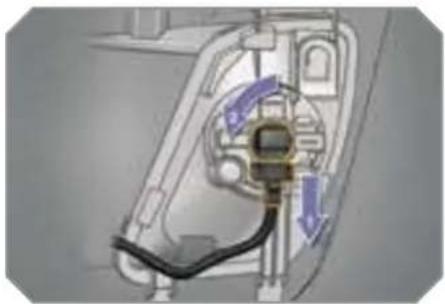 PEUGEOT 308 Dag (2007) - Changing fog lamp bulbs - 2