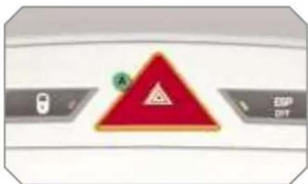 PEUGEOT 308 Dag (2007) - HAZARD WARNING LIGHTS - 1