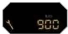 PEUGEOT 308 Dag (2007) - Between 600 miles (1 000 km) and 1 800 miles (3 000 km) remain before the next service is due - 3