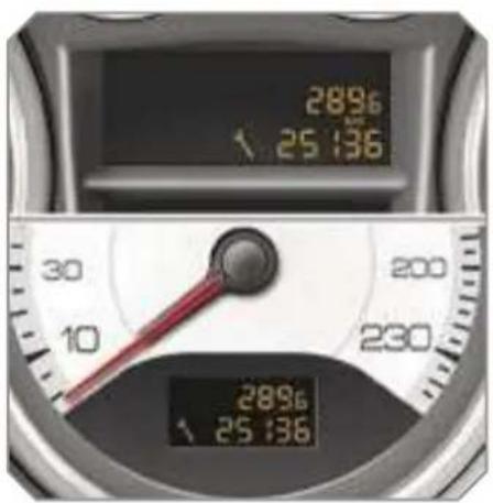 PEUGEOT 308 Dag (2007) - Service indicator - 1