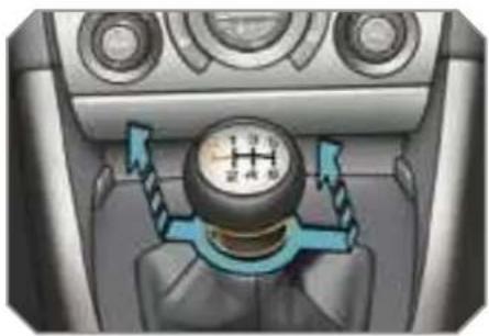 PEUGEOT 308 Dag (2007) - Engaging reverse gear - 1