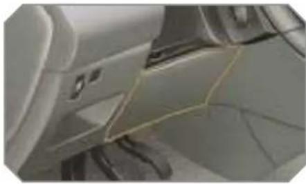 PEUGEOT 308 Dag (2007) - Steering column air bag\* - 1