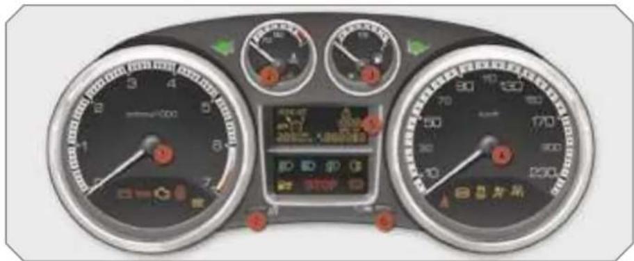 PEUGEOT 308 Dag (2007) - PETROL - DIESEL MANUAL GEARBOX INSTRUMENT PANELS - 1