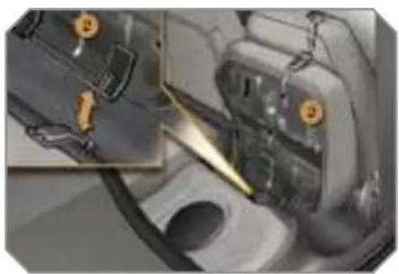 PEUGEOT 308 Dag (2007) - Refitting the seat cushion - 2