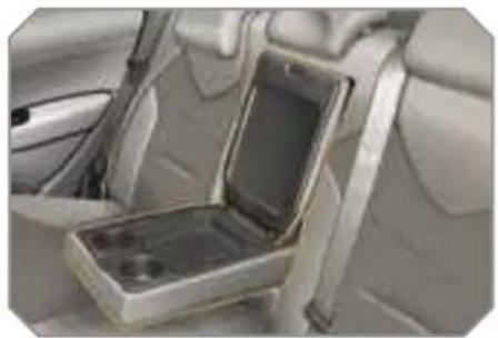 PEUGEOT 308 Dag (2007) - REAR ARMREST - 1