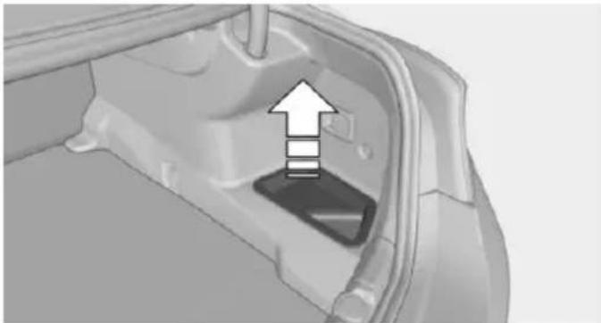 BMW 650i Gran Coupe (2015) - Manually unlocking fuel filler flap - 1