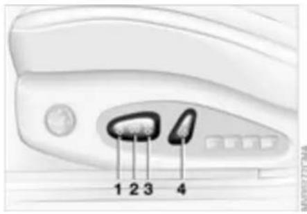 BMW 330Ci Coupe (2003) - Power seat adjustment\* - 1