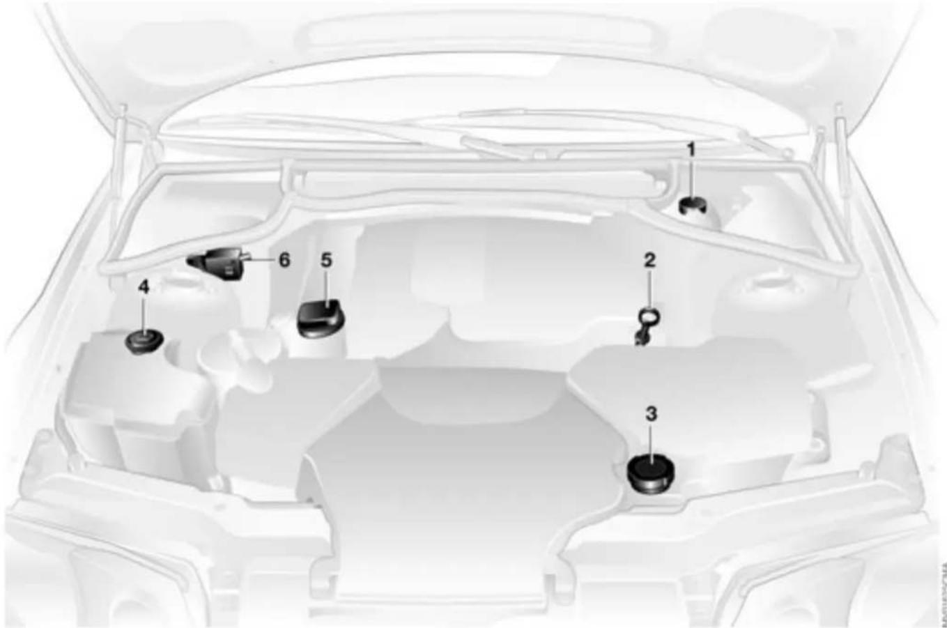 BMW 330Ci Coupe (2003) - Engine compartment essentials - 1