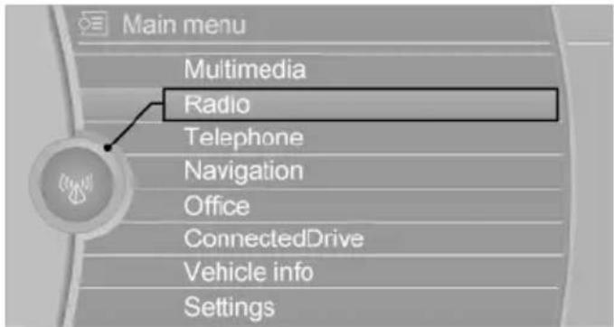 BMW 328i Sedan (2015) - Selecting menu items - 1