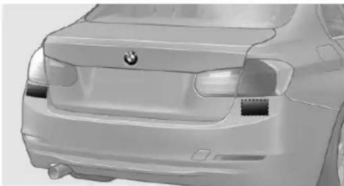 BMW 328i Sedan (2015) - Radar sensors - 1