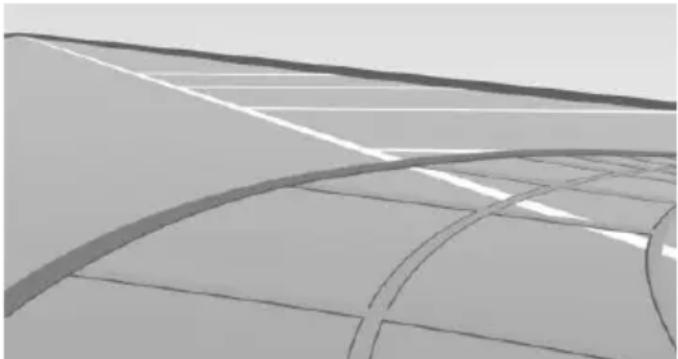 BMW 328i Sedan (2015) - Parking using pathway and turning radius lines - 2