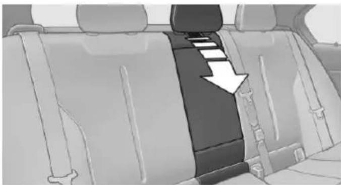 BMW 328i Sedan (2015) - Folding down the middle section - 1