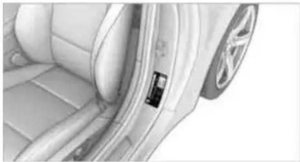 BMW Z4 sDrive30i Roadster (2009) - Tire inflation pressures for driving up to 100 mph or 160 km/h - 1