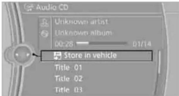 BMW Z4 sDrive30i Roadster (2009) - Storing from a CD/DVD - 1