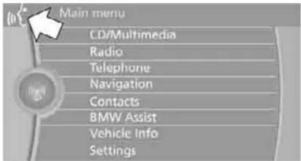 BMW Z4 sDrive30i Roadster (2009) - Activating voice activation system - 2
