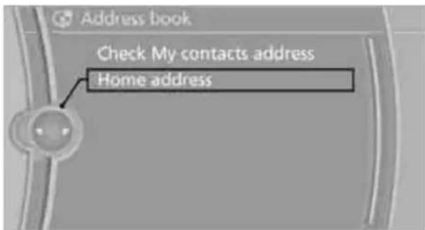 BMW Z4 sDrive30i Roadster (2009) - Using home address as destination - 1