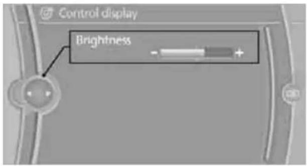 BMW Z4 sDrive30i Roadster (2009) - Brightness of Control Display - 1