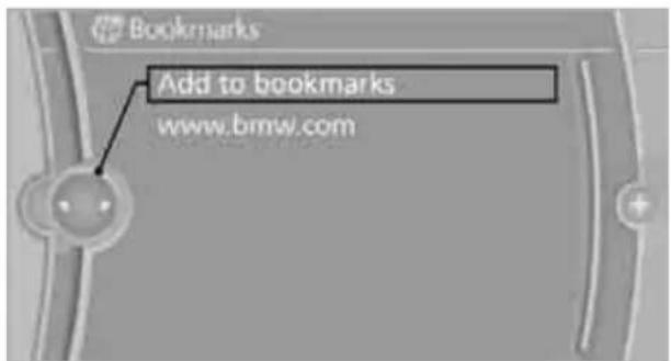 BMW Z4 sDrive30i Roadster (2009) - Adding a bookmark - 1