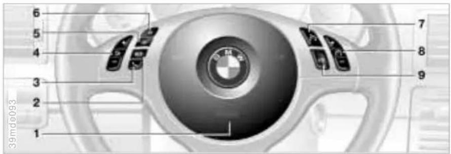 BMW M5 (2001) - Multifunction steering wheel (MFL) - 2