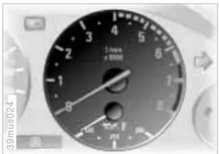 BMW M5 (2001) - Tachometer Engine oil temperature Fuel gauge - 2
