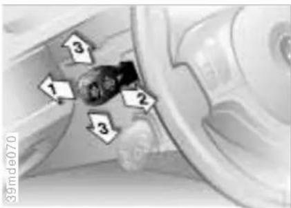 BMW M5 (2001) - High beams/Parking lamp Fog lamps Interior lamps - 1