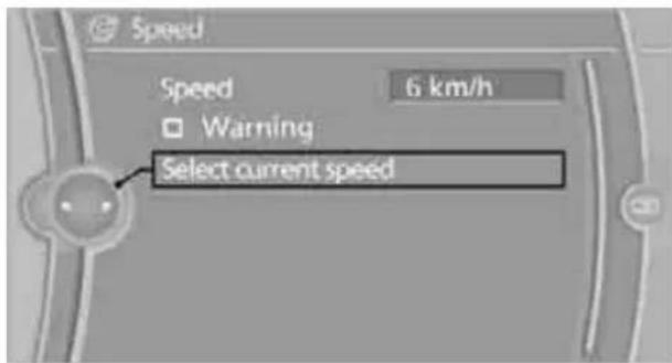 BMW M3 (2011) - Applying your current speed as the limit - 1