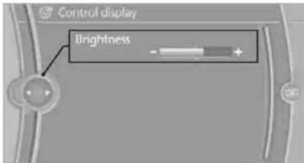 BMW M3 (2011) - Brightness of the Control Display - 1