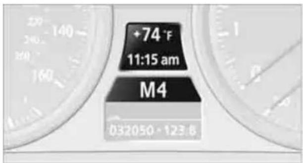 BMW M3 (2011) - Displays in the instrument cluster - 1