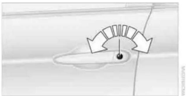 BMW M3 (2011) - Opening and closing: Using the door lock - 1
