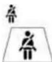BMW M3 (2011) - "Fasten safety belts" reminder for driver's and front passenger seat - 1