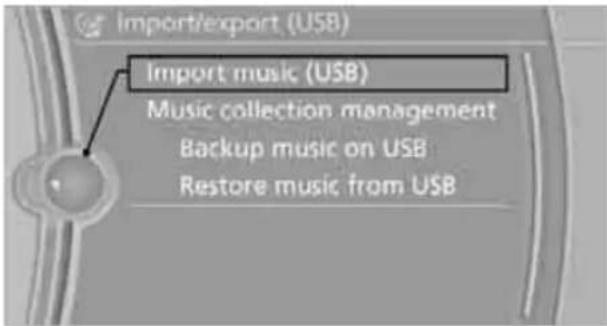 BMW M3 (2011) - Storing from a USB device - 2